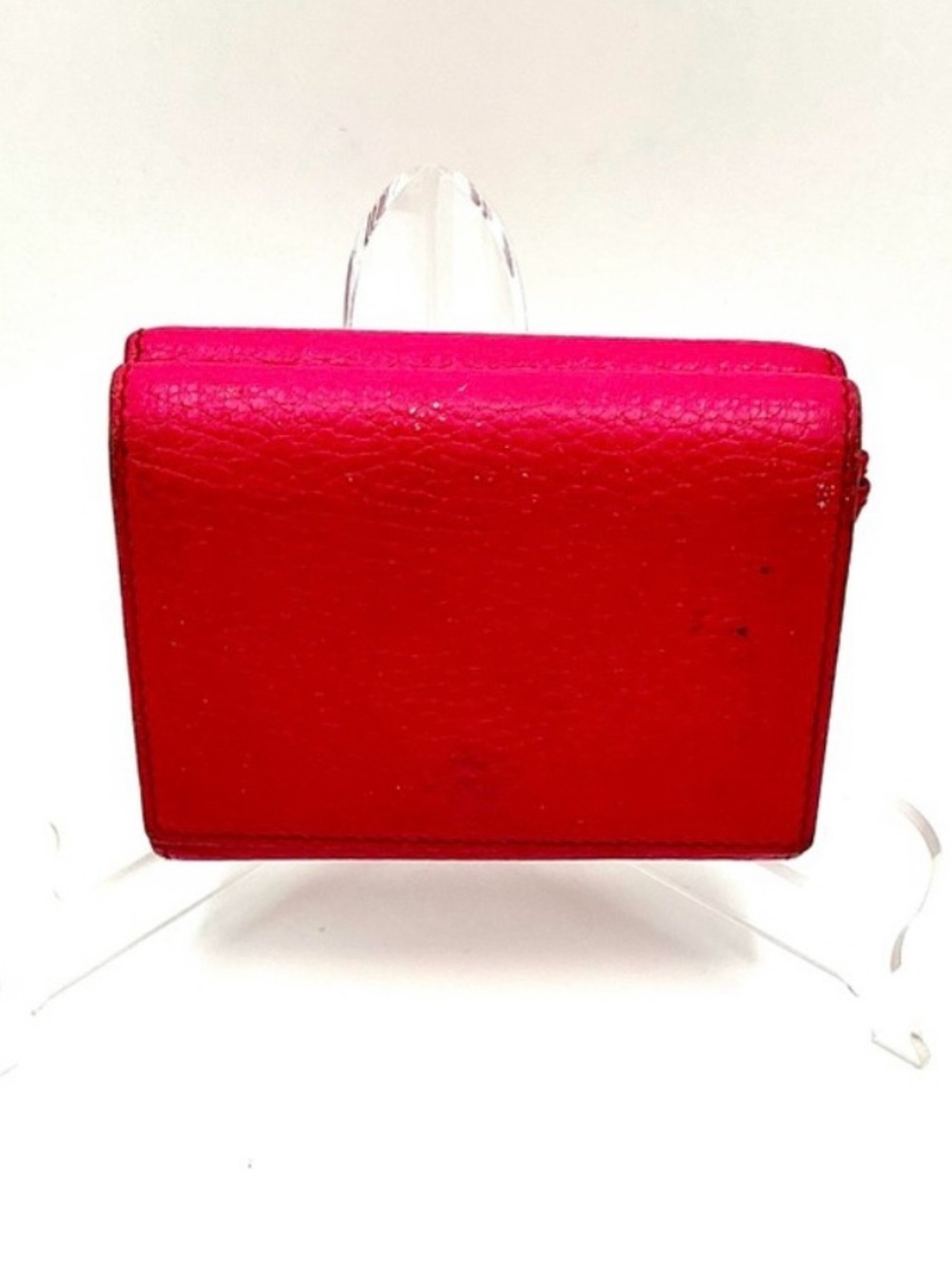 Gucci Hot Pink Small Wallet with Gold GG - Picture 7 of 8